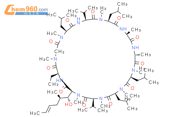 环孢素 A结构式图片|59865-13-3结构式图片