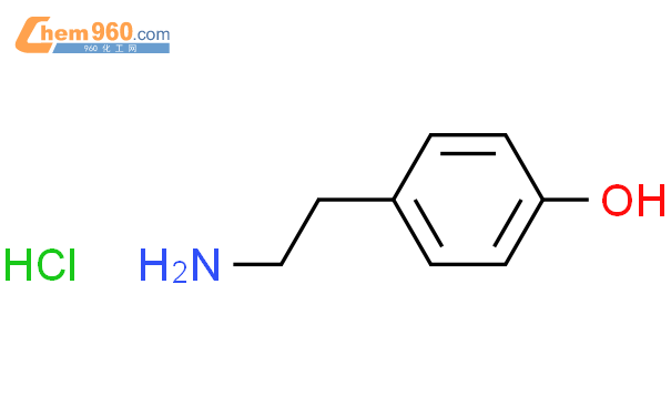 盐酸酪胺结构式图片|60-19-5结构式图片