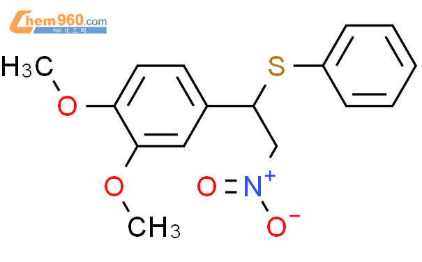 60002 87 1benzene 12 Dimethoxy 4 2 Nitro 1 Phenylthioethyl 化学式、结构式、分子式、mol 960化工网 