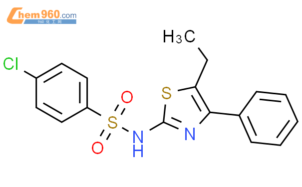 Chloro N Ethyl Phenyl Thiazol Yl Benzenesulfonamide Mol