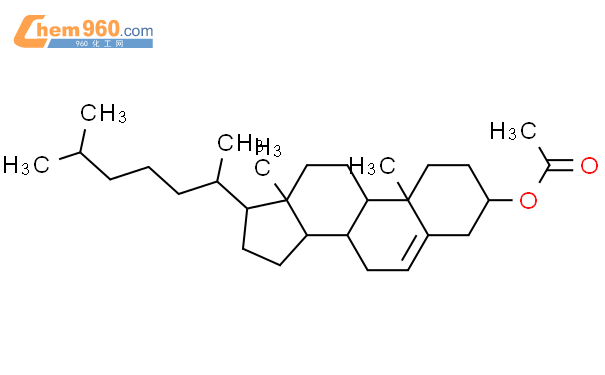 胆固醇乙酸酯结构式图片|604-35-3结构式图片
