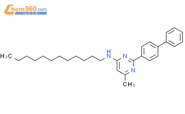 604790 21 8 4 Pyrimidinamine 2 1 1 biphenyl 4 yl N dodecyl 6 methyl CAS号 604790 21 8 4