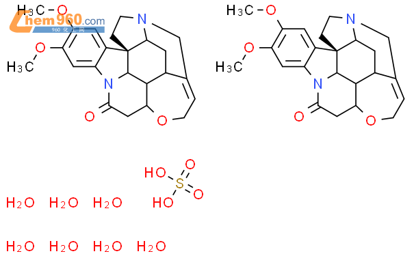 硫酸二甲基马钱子碱酯七水合物结构式图片|60583-39-3结构式图片