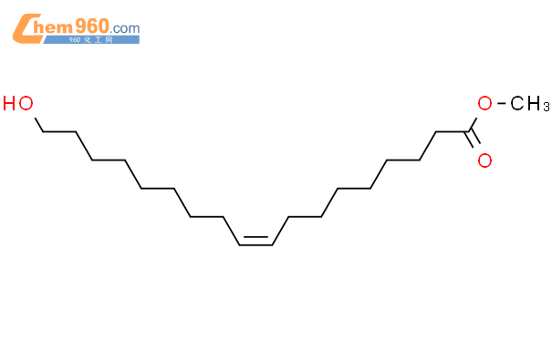 6084 87 3 9 OCTADECENOIC ACID 18 HYDROXY METHYL ESTER Z 化学式结构式分子式molsmiles 960化工网