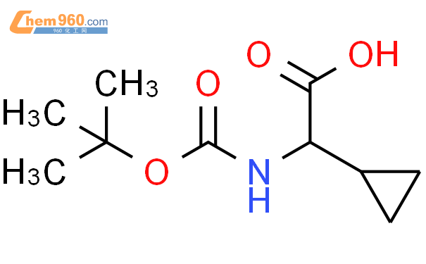 Boc-D-环丙基甘氨酸结构式图片|609768-49-2结构式图片