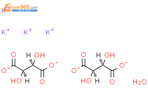 酒石酸二钾半水合物结构式图片|6100-19-2结构式图片