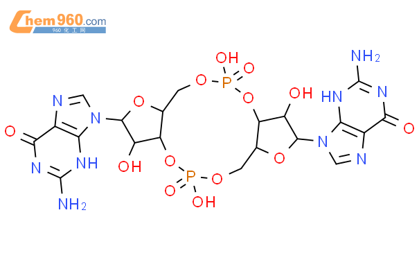 二(3,5)-环二鸟苷酸结构式图片|61093-23-0结构式图片