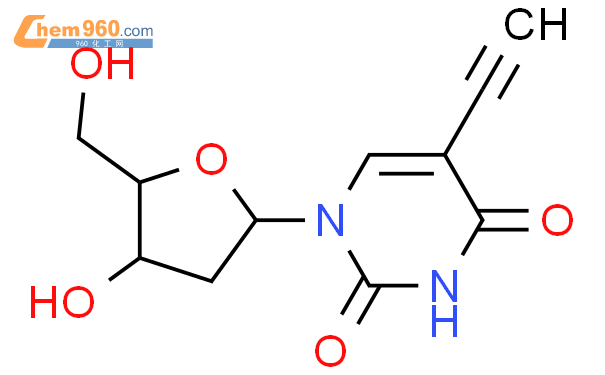 5-乙炔基-2‘-去氧尿苷结构式图片|61135-33-9结构式图片