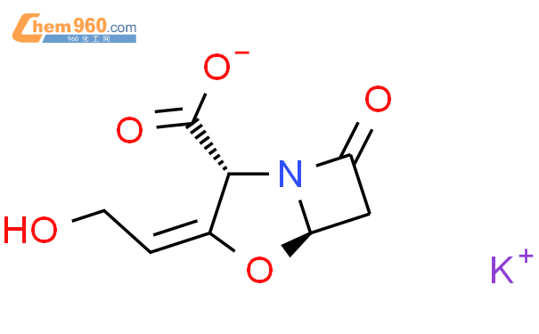克拉维酸钾结构式图片|61177-45-5结构式图片