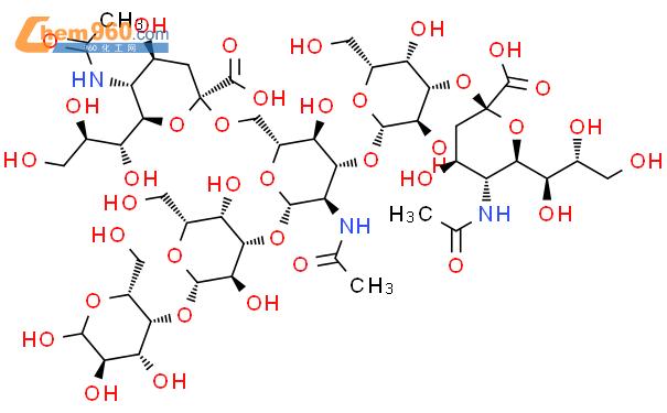 二唾液酸乳糖-N-四糖(DSLNT)结构式图片|61278-38-4结构式图片