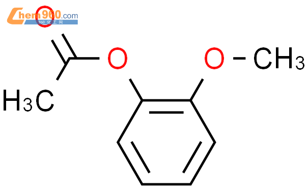 乙酸-2-愈创木酚酯结构式图片|613-70-7结构式图片