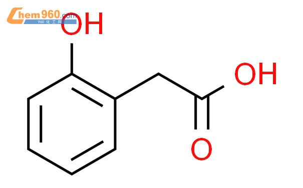 邻羟基苯乙酸结构式图片|614-75-5结构式图片