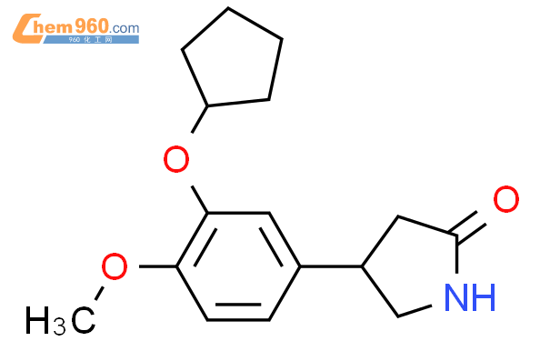 4-[3-(环戊氧基)-4-甲氧基苯基]-2-吡咯烷酮