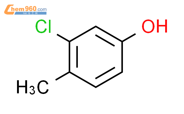 3-氯-4-甲基苯酚结构式图片|615-62-3结构式图片