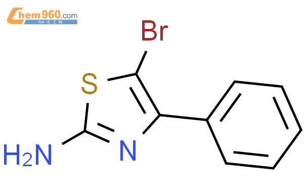 5-溴-4-苯基噻唑-2-胺结构式图片|61954-82-3结构式图片