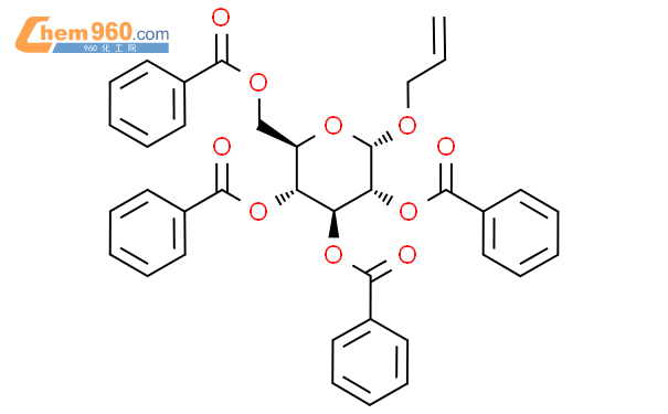 烯丙基-2,3,4,6-四-o-苯甲酰基-α-d-吡喃葡萄糖苷結構式圖片|6207-45