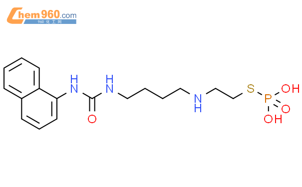 62220 12 6 Urea N 1 naphthalenyl N 4 2 phosphonothio ethyl amino butyl 化学式结构式分子式mol