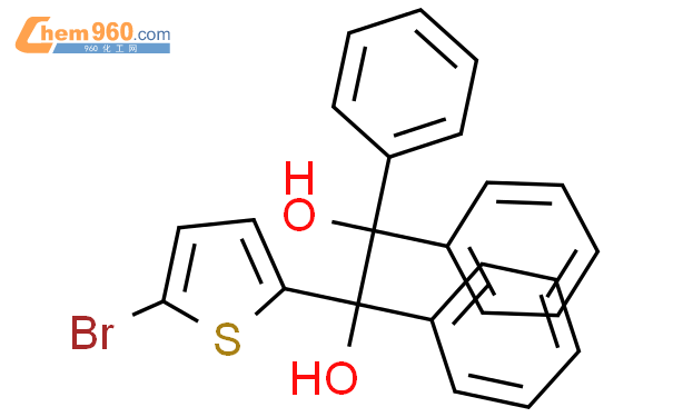 62323-59-5,1,2-Ethanediol, 1-(5-bromo-2-thienyl)-1,2,2-triphenyl-化学式、结构 ...