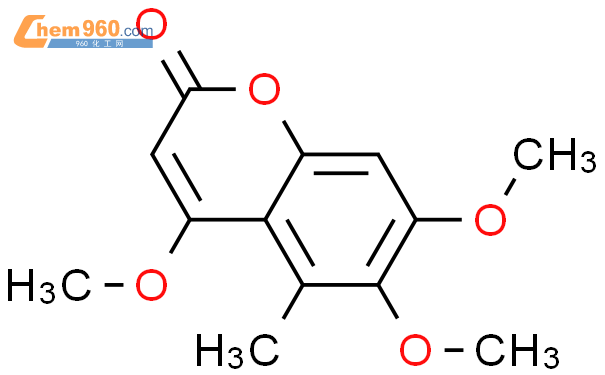 4,6,7-三甲氧基-5-甲基香豆素结构式图片|62615-63-8结构式图片