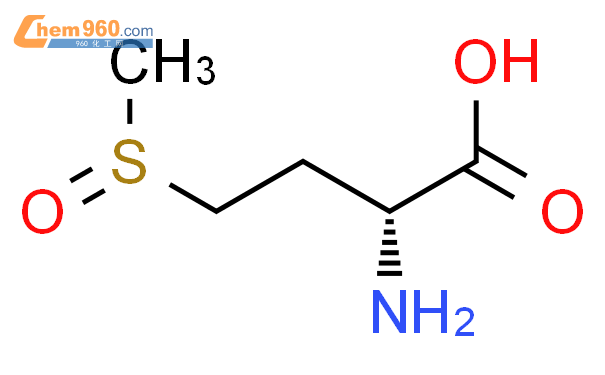 DL-蛋氨酸亚砜结构式