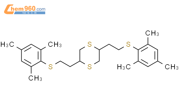 627458-61-1_1,4-Dithiane, 2,5-bis[2-[(2,4,6-trimethylphenyl)thio]ethyl ...