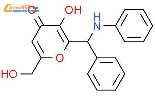3-羟基-6-(羟甲基)-2-(苯基(苯基氨基)甲基)-4H-吡喃-4-酮