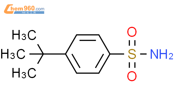 4-叔丁基苯磺酰胺结构式图片|6292-59-7结构式图片