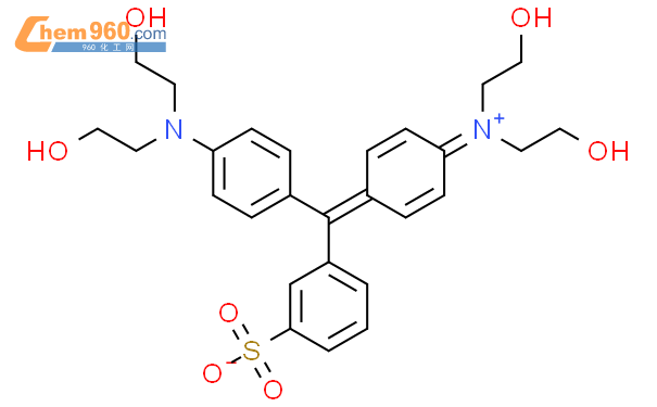 N-[4-[[4-[双(2-羟基乙基)氨基]苯基](3-硫nato苯基)亚甲基]-2,5-环hexa二en-1-基]-2-羟基-N-(2-羟基乙基)ethanaminium
