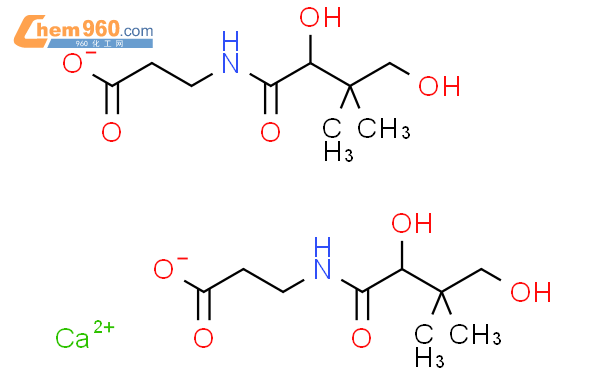 泛酸钙结构式图片|63409-48-3结构式图片