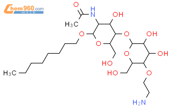 634892-25-4_β-D-Glucopyranoside, Octyl 2-(acetylamino)-4-O-[4-O-(2 ...