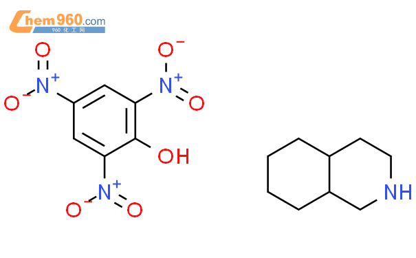 6350-14-7,2,4,6-trinitrophenol - decahydroisoquinoline (1:1)化学式、结构式、分子式 ...