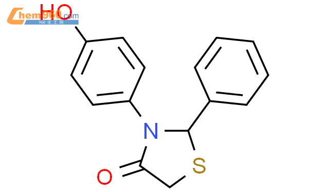 63524-35-6,3-(4-hydroxyphenyl)-2-phenyl-1,3-thiazolidin-4-one化学式、结构式、分子 ...