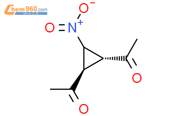 rel-(9ci)-1,1-[(1r,2r)-3-硝基-1,2-環丙烷二基]雙-乙酮結構式