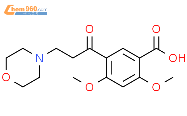 63845 51 2benzoic Acid 24 Dimethoxy 5 3 4 Morpholinyl 1 Oxopropyl 化学式、结构式、分子式、mol 960化工网 