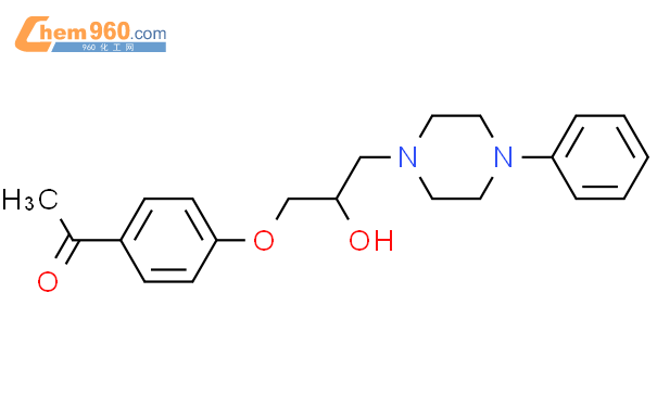 4-[2-羟基-3-(4-苯基哌嗪)丙氧基]苯乙酮