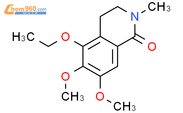 64215 92 5 1 2H ISOQUINOLINONE 5 ETHOXY 3 4 DIHYDRO 6 7 DIMETHOXY 2 METHYL 化学式结构式分子式mol