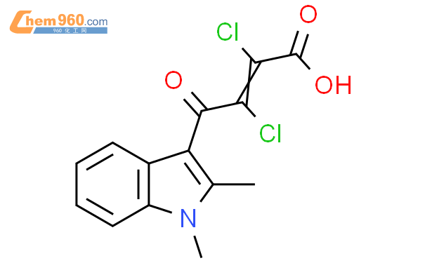 64232 58 2 2 Butenoic acid 2 3 dichloro 4 1 2 dimethyl 1H indol 3 yl 4 oxo 化学式结构式分子式mol