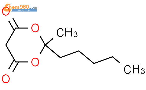 64411-70-7-1-3-dioxane-4-6-dione-2-methyl-2-pentyl-mol