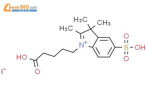 H Indolium Carboxybutyl Trimethyl Sulfo Iodide Mol