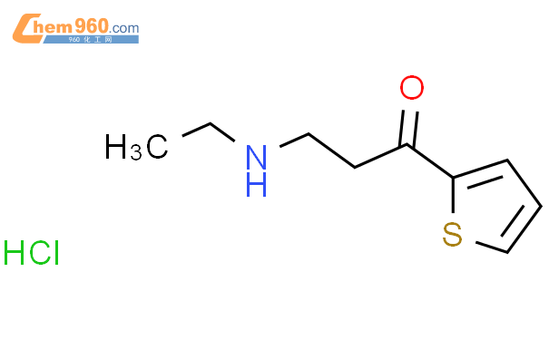 3-(ethylamino)-1-thiophen-2-ylpropan-1-one,hydrochloride