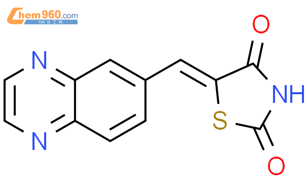 2,4-Thiazolidinedione,5-(6-quinoxalinylmethylene)-