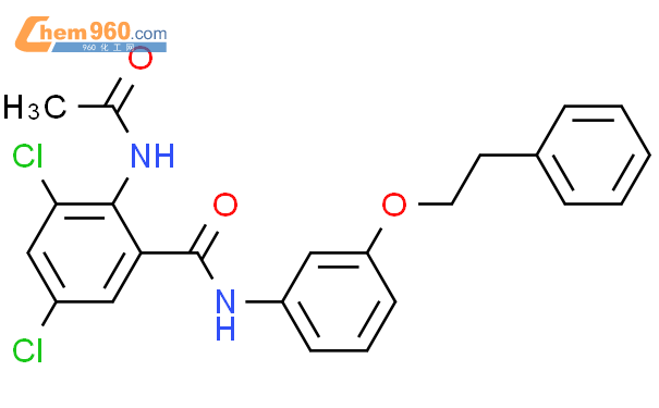 Benzamide Acetylamino Dichloro N Phenylethoxy Phenyl Mol