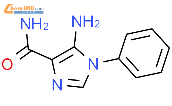 5-氨基-1-苯基-1H-咪唑-4-羧酰胺结构式图片|64995-55-7结构式图片