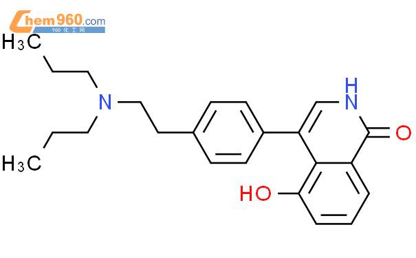 651029 87 7 1 2H Isoquinolinone 4 4 2 dipropylamino ethyl phenyl 5 hydroxy CAS号 651029 87