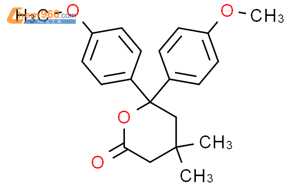 65366 61 22h Pyran 2 One Tetrahydro 66 Bis4 Methoxyphenyl 44