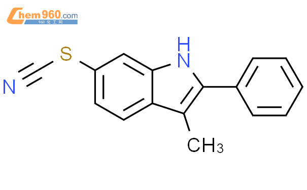 65837-40-3,(3-methyl-2-phenyl-1H-indol-6-yl) Thiocyanate化学式、结构式、分子式、mol ...