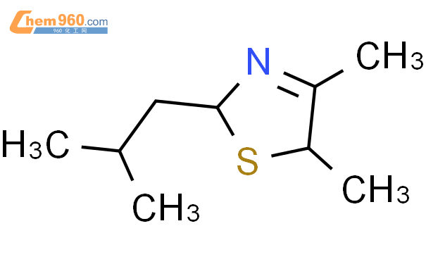 4,5-二甲基-2-异丁基-3-噻唑啉结构式图片|65894-83-9结构式图片