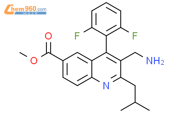 Quinolinecarboxylic Acid Aminomethyl Difluorophenyl Methylpropyl