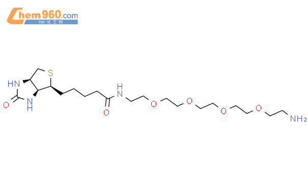 四聚乙二醇氨基生物素结构式图片|663171-32-2结构式图片