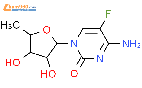 5'-脱氧-5-氟胞嘧啶核苷结构式图片|66335-38-4结构式图片